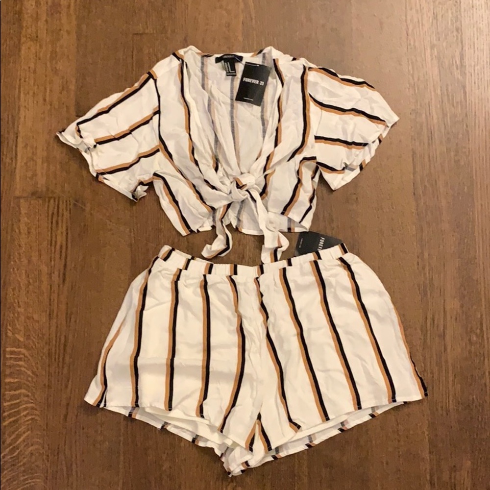 Forever 21 Striped Twosie NWT